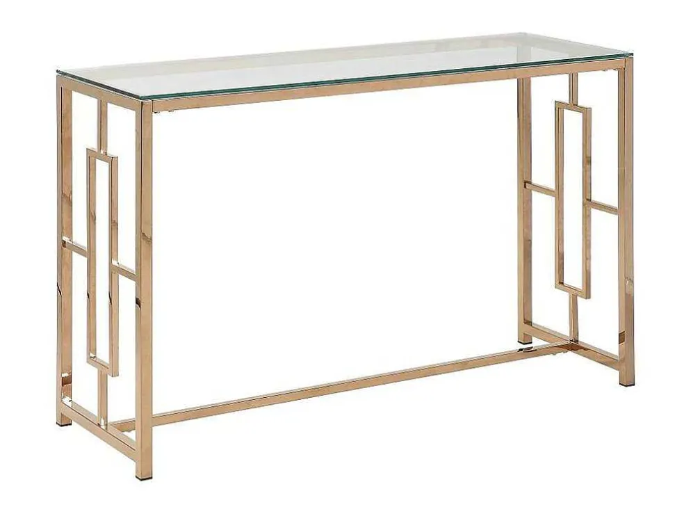 Sidetable Clotilde - Gehard Glas En Staal - Koperkleurig - Van Pascal Morabito