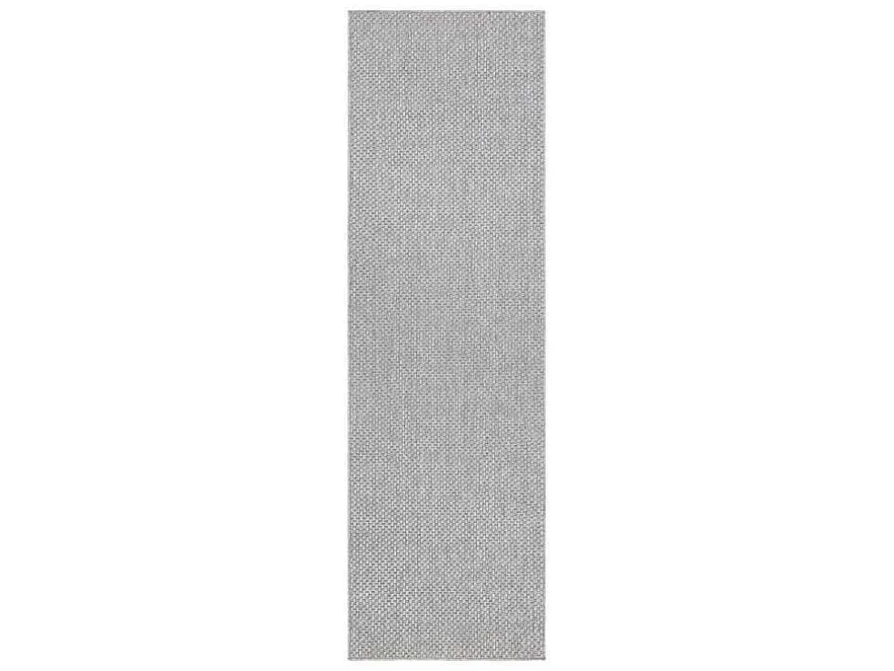 Sisal Tapijt, Loper Timo 6272 Buitenshuis Grijskleuring 60X300 Cm