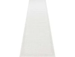 Sisal Tapijt, Loper Timo 5979 Buitenshuis Kader Wit 60X300 Cm