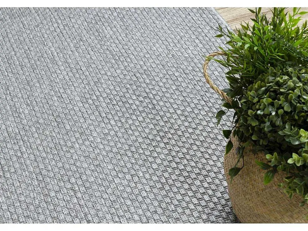 Sisal Tapijt, Loper Timo 6272 Buitenshuis Grijskleuring 70X300 Cm