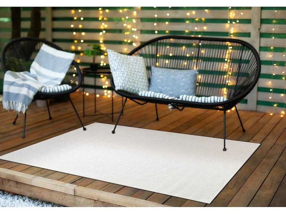 Sisal Tapijt Timo 6272 Buitenshuis Wit 160X220 Cm