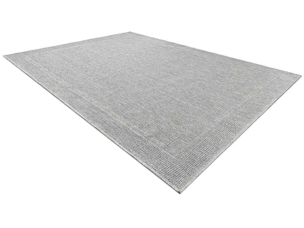 Sisal Tapijt Timo 5979 Buitenshuis Kader Grijskleuring 180X270 Cm