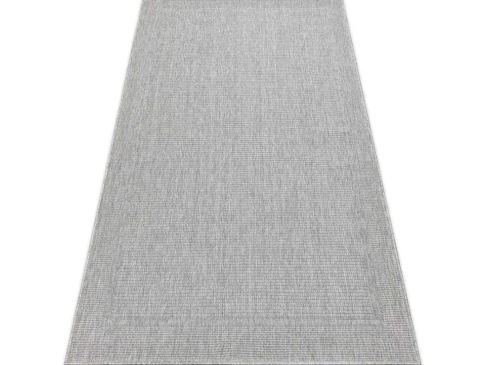 Sisal Tapijt Timo 5979 Buitenshuis Kader Grijskleuring 180X270 Cm