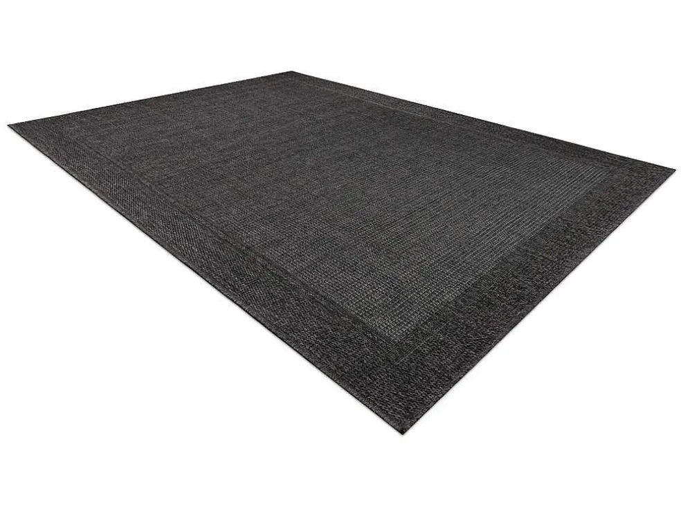 Sisal Tapijt Timo 5000 Buitenshuis Kader Zwart 80X150 Cm