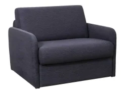 Slaapfauteuil Met Matras Van Stof Nadoa - Slaapafmeting 70 Cm - Antraciet