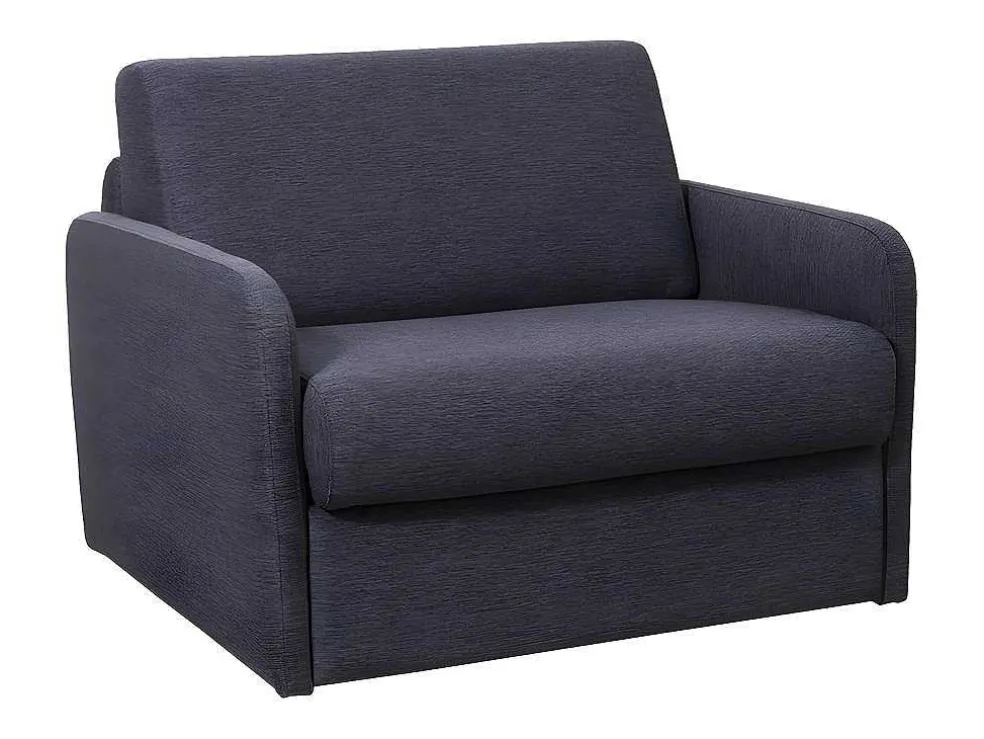 Slaapfauteuil Met Matras Van Stof Nadoa - Slaapafmeting 70 Cm - Antraciet