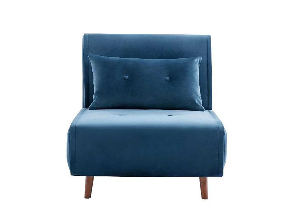 Slaapfauteuil Van Nachtblauw Velours Uribia