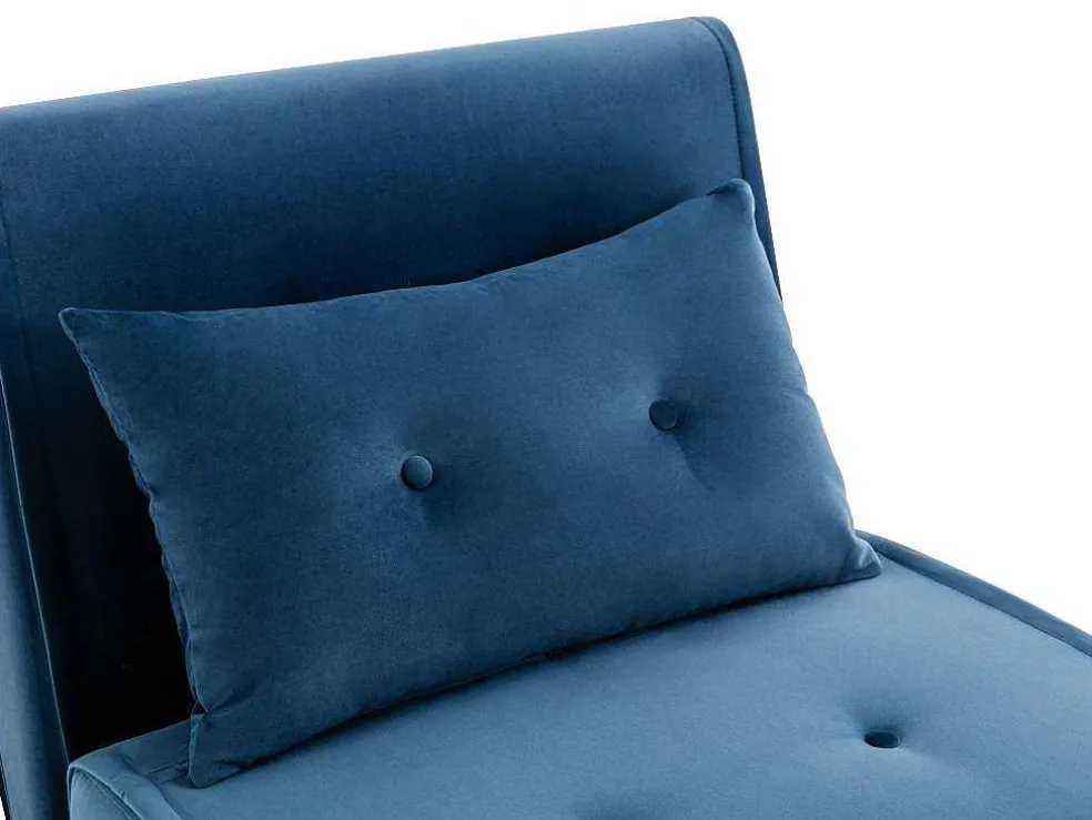 Slaapfauteuil Van Nachtblauw Velours Uribia