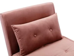 Slaapfauteuil Van Poederroze Velours Uribia