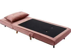 Slaapfauteuil Van Poederroze Velours Uribia