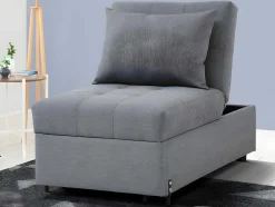 Slaapfauteuil Van Stof Lesna - Beige