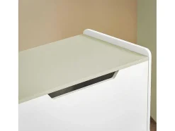 Sobuy Houten Kinderspeelgoedkist, Speelgoedkist Met Klapdeksel, Speelgoedorganizer Voor Kinderkamer Met 1 Open Vak 60 X 34 X 57 Cm, Kmb91-Gr