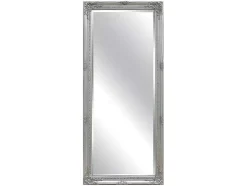 Spiegel Met Lijst Elvire - Eucalyptushout - 60 X 140 Cm - Kleur: Zilver