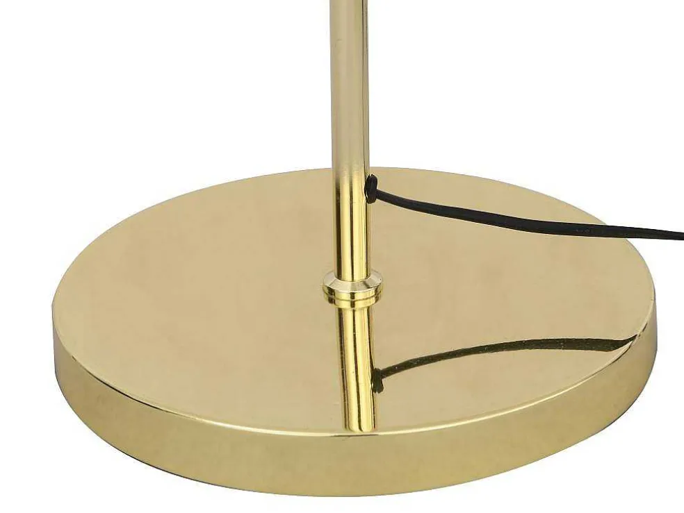 Staande Lamp Met Vintage Messingeffect - D 30 Cm X H 149 Cm - Goudkleurig - Ontario
