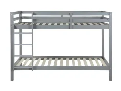 Stapelbed Anicet Ii - 2 X 90X 190 Cm - Massief Grenen - Grijs