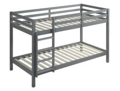 Stapelbed Anicet Ii - 2 X 90X 190 Cm - Massief Grenen - Grijs