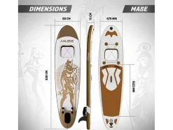 Sup Board Gold Ra 320 Cm - Goud - Incl. Accessoires