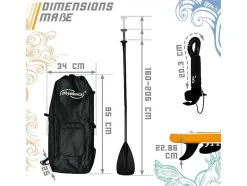 Sup Board Kraken 320 Cm - Oranje - Incl. Accessoires