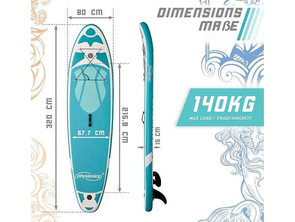 Sup Board Nymphe 320 Cm - Mintgroen - Incl. Accessoires