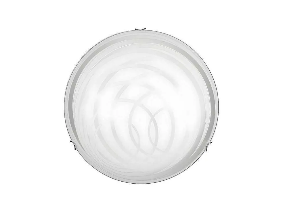 Sydney Plafondlamp, Chroom, Wit, 50X50X11 Cm, Epikasa