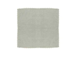 Tafelkleed + 4 Katoenen Servetten - Beige Rand - Groen - 140 X 240 Cm - Loania