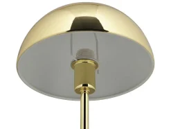 Tafellamp Met Champignonvorm En Vintage-Look Met Messingeffect - D 20 Cm X H 30 Cm - Goudkleurig - Ontario