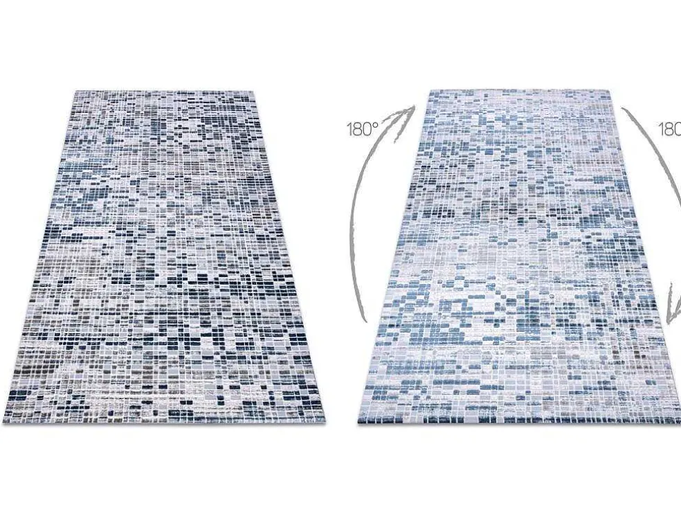 Tapijt Acryl Dizayn 124 Blauw 160X230 Cm