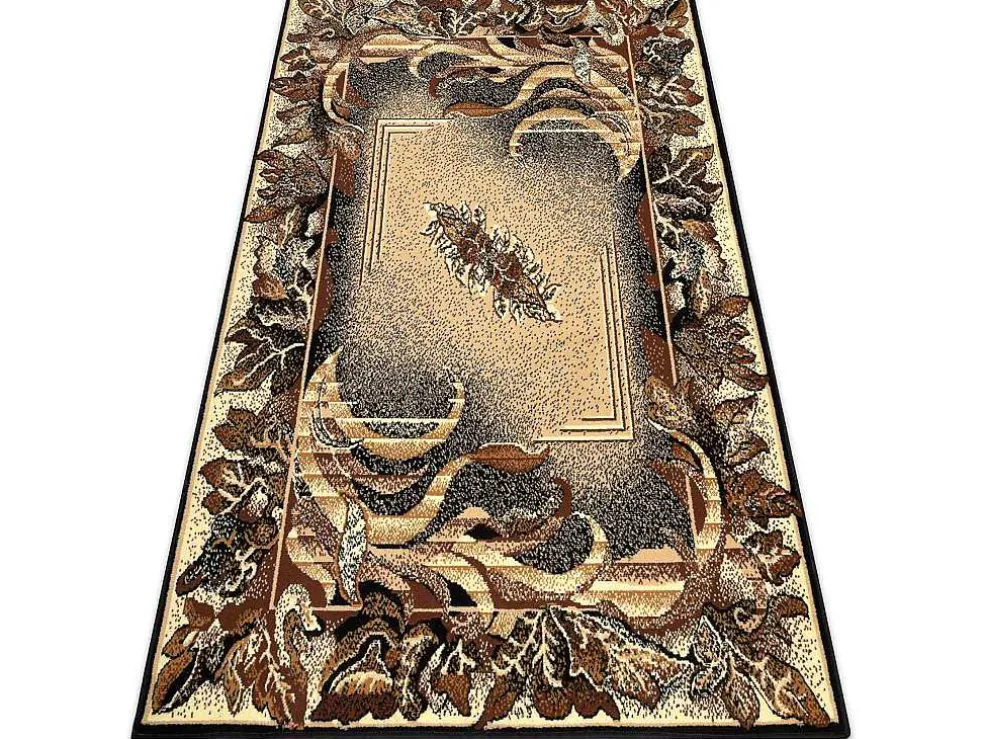 Tapijt Bcf Morad Lisc Bladeren Agawa Klassiek - Beige 140X200 Cm