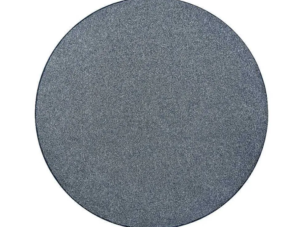 Tapijt Rond Excellence Blauw 897, Glad, Melange Cercle 200 Cm