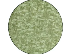 Tapijt Rond Solid Groen 20 Beton Cercle 100 Cm
