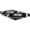 Tapijt Shaggy Met 3D-Effect Sablier - Polyester - 140 X 200 Cm - Grijs Zwart En Wit