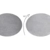 Tapijt Softy Cirkel Uniform, Enkele Kleur Grijs Cercle 200 Cm