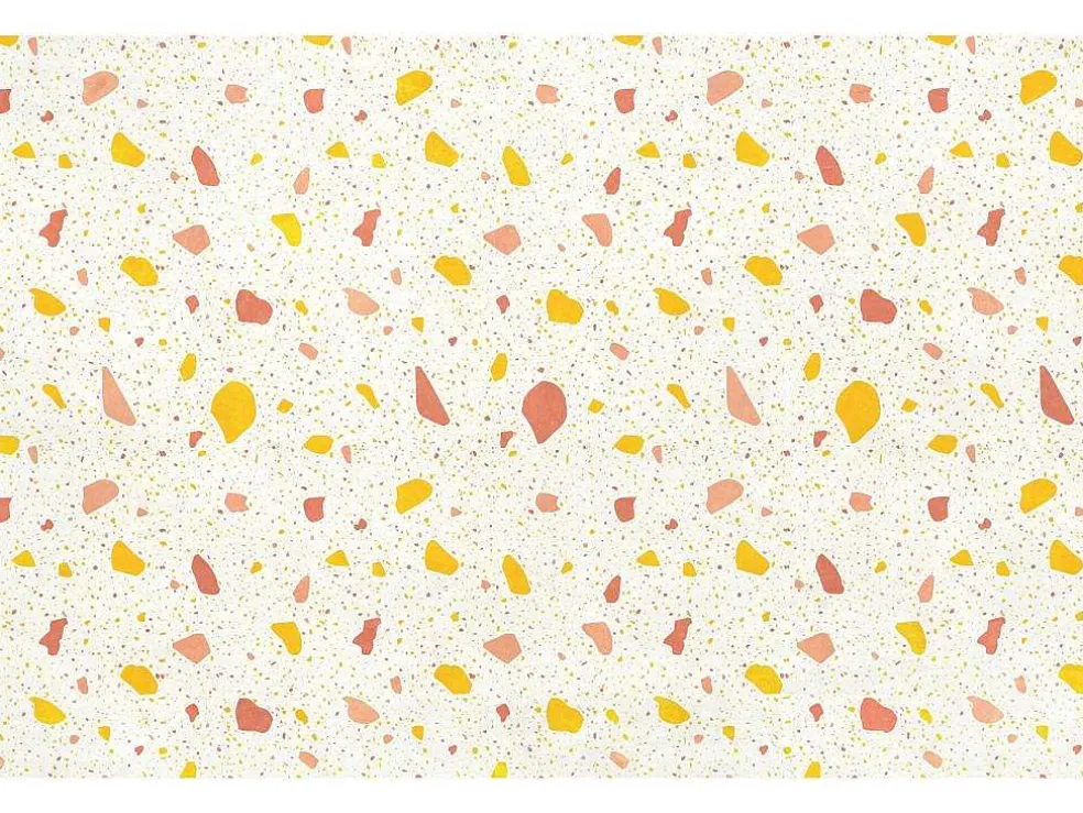 Tapijt Van Vinyl Met Terrazzo-Effect - 120 X 180 Cm - Meerdere Kleuren - Stonya