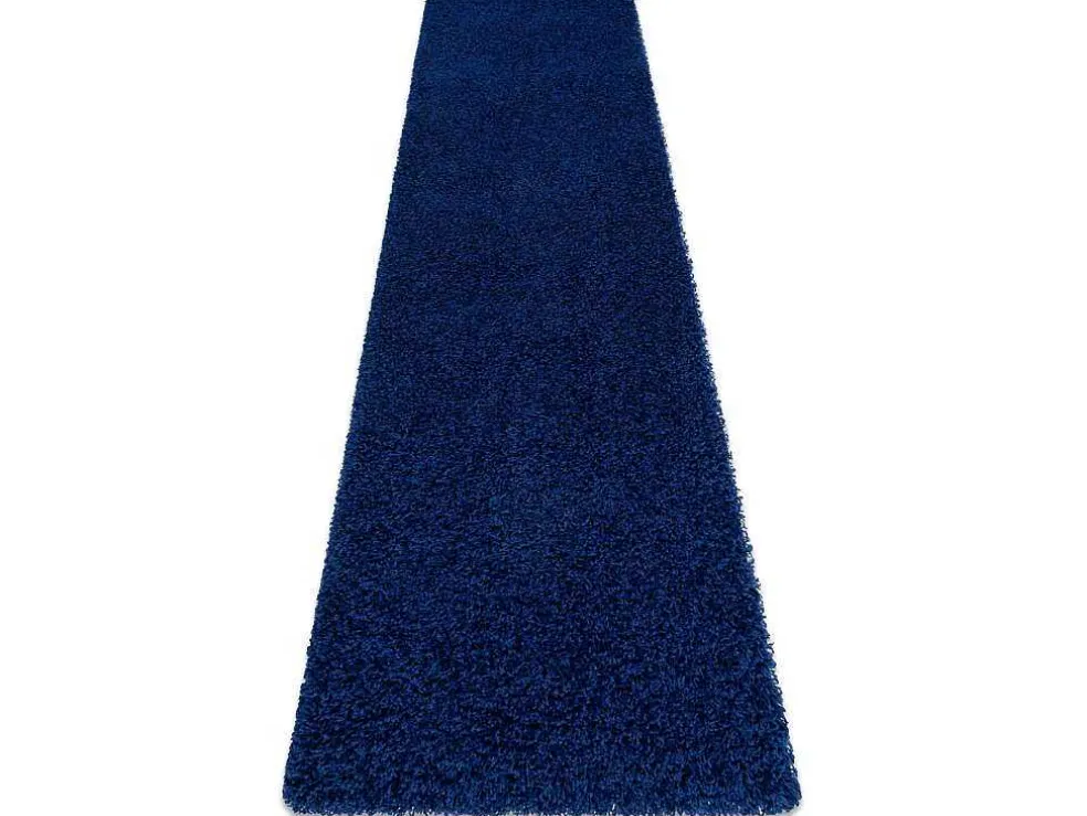 Tapijt, Vloerbekleding Soffi Shaggy 5Cm Blauw - Voor Keuken, Naar De G 60X300 Cm