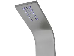 Thermostatische Douchekolom Met Massagestralen, Ledverlichting En Bluetooth - L20 X H165 Cm - Zilverkleurig - Chakra V