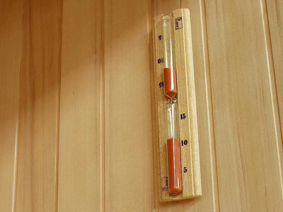 Traditionele Finse Sauna Sigtuna - 2 Tot 3 Plaatsen - L150 X L120 X H200 Cm - Met Led Verlichting