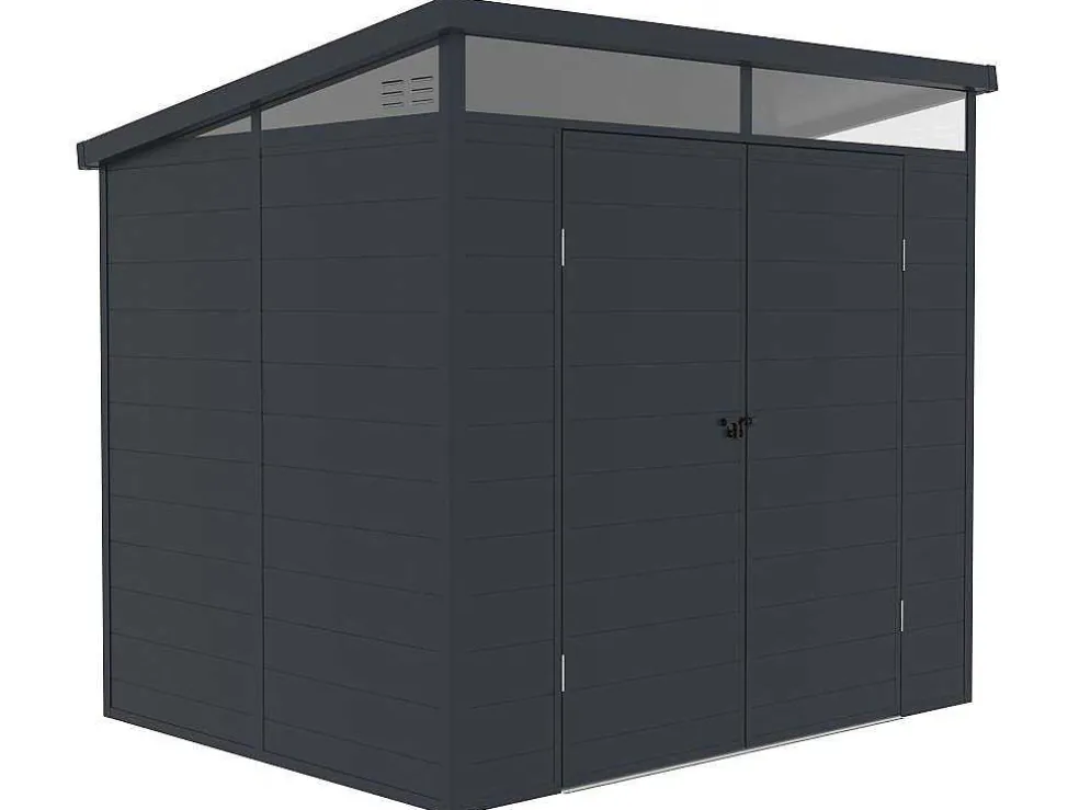 Tuinhuisje Van Antracietgrijs Hars Van 4 M Met Vloer - Minaro