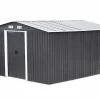 Tuinhuis Van Grijs Gegalvaniseerd Staal Manso - 12,5M