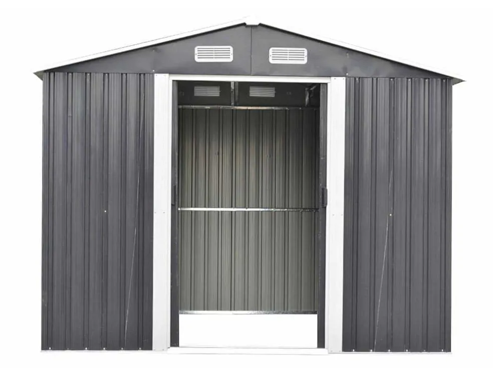Tuinhuis Van Grijs Gegalvaniseerd Staal Manso - 6,6M