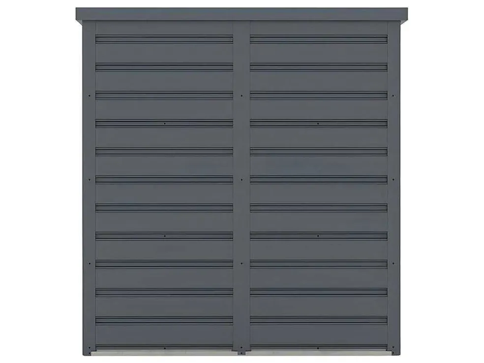 Tuinkast Van Gegalvaniseerd Staal Reivax - Grijs - 1,31 M3 - L125 X B80 X H131 Cm