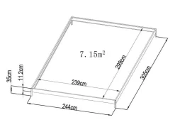 Tuinkas Van Polycarbonaat Van 7,5 M Greenea Ii