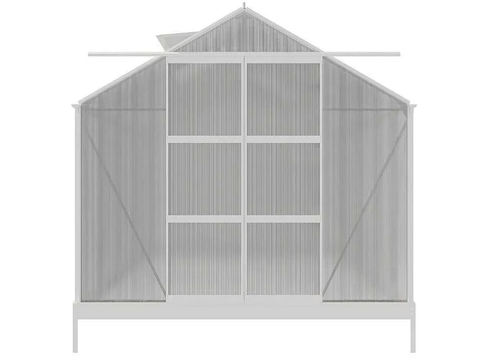 Tuinserre Van Polycarbonaat 9 M Corolle Ii - Aluminium