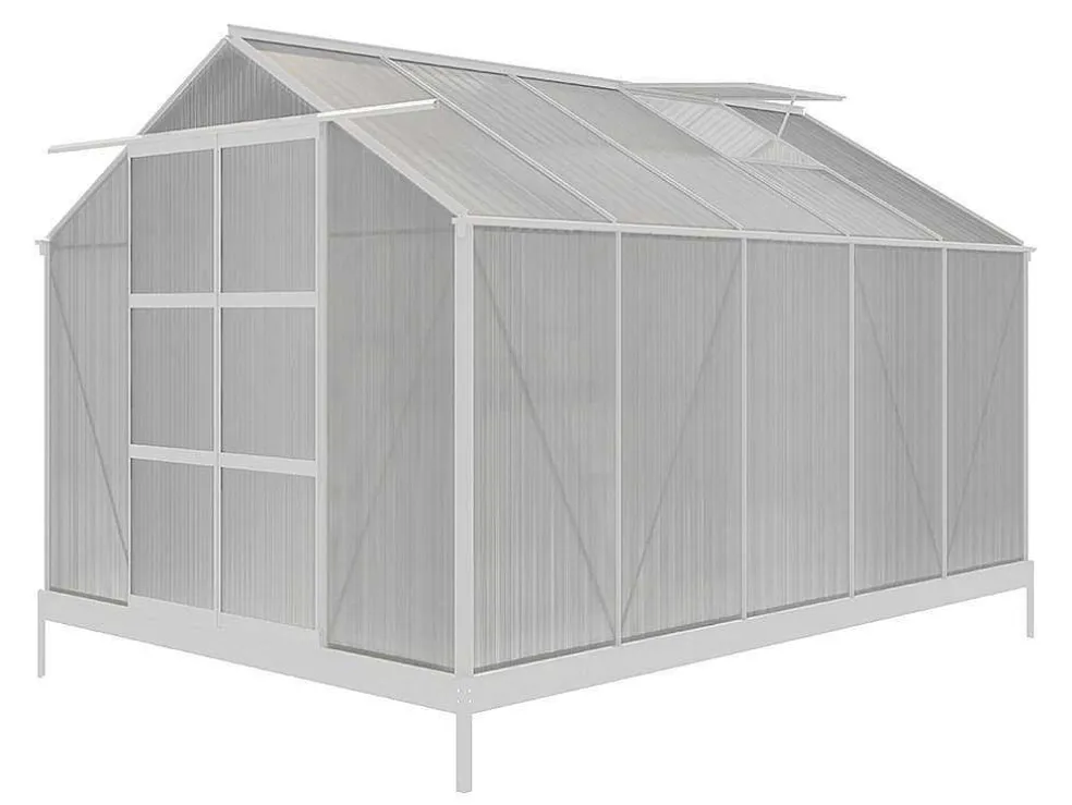 Tuinserre Van Polycarbonaat 9 M Corolle Ii - Aluminium