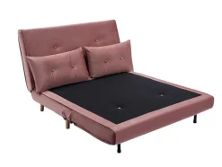 Tweezitsslaapbank Van Poederroze Velours Uribia