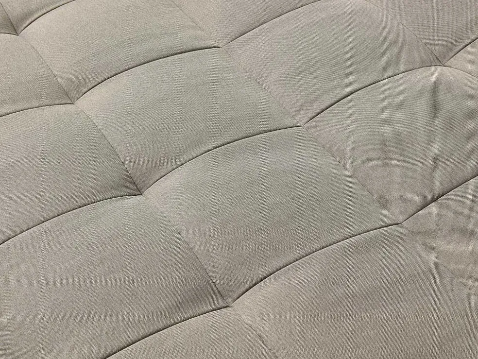 Uitklapbare Chaise Longue Van Taupegrijze Stof Esteban