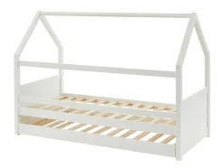 Uitschuifbed 2 X 90 X 190 Cm - Grenen - Wit + Matras - Hurra