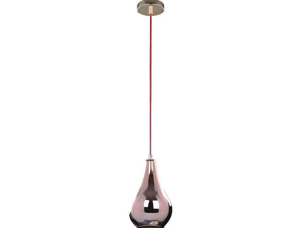 Universe Hanglamp, Koper, Goud, Rood, 16X16X130 Cm, Epikasa