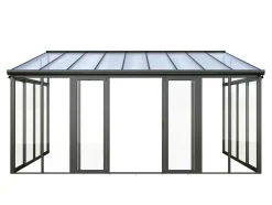 Veranda Van Aluminium En Polycarbonaat Met Uv-Bescherming - 15,8 M - Antraciet - Mathilda