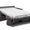 Vierzits Express-Bedbank Van Kunstleer Calife - Grijs - Slaapafmeting 160 Cm