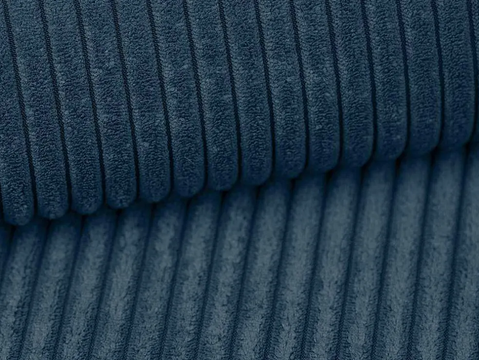 Vierzits Slaapbank Amelia Van Pascal Morabito - Ribfluweel - Blauw